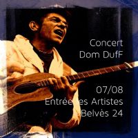 concert Dom DufF @ entrée les artistes. Le vendredi 7 août 2015 à BELVES. Dordogne.  21H00
